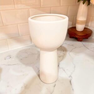 Minimalist Modern White Ceramic Vase